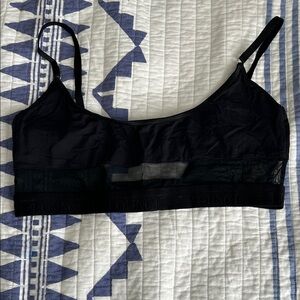 Chic Black Mesh Bralette